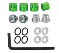 Part de reemplazo de la Tapa Central de la Rueda de la Nuez M4 Compatible con 1 10 a Escala RC Los Autos RC se Ajustan a Modelos como TRX6 y 90046(Green)