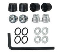 Part de reemplazo de la Tapa Central de la Rueda de la Nuez M4 Compatible con 1 10 a Escala RC Los Autos RC se Ajustan a Modelos como TRX6 y 90046(Black)