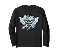 Part Time Human Full Time Angel Parents Kids Cool Wings Manga Larga
