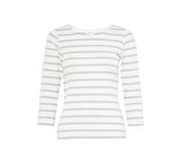 Part Two Emelpw - Camiseta para Mujer, Cameo Green and White Stripe, XXL