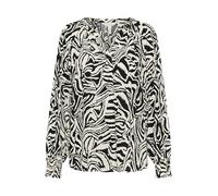 Part Two Tenniepw Blusas, Black Animal Print, 38 para Mujer