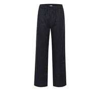 Part Two Women's Pants High-Waisted Regular Fit Wide Legs Drawstring Waistband Pantalones, Dark Navy, 38 De Las Mujeres