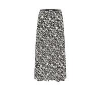 Part Two Women's Skirt Midi Length A-Line Fit Comfort Waist Impreso Fabric, Impresión de Textura Negra, 42 para Mujer