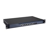 Partaker 1U Firewall Pfsense Mikrotik VPN Router Network Security Server with AES-NI 6 Intel 82574L LAN 2 I-350 SFP Celeron 3855U 4G RAM 64G SSD 500G HDD R10