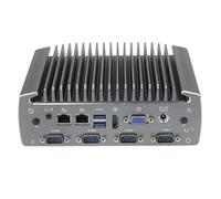 Partaker Fanless Industrial PC, Mini Computer, Industrial Computer, Intel I7 6500U, Windows 11/ Linux Ubuntu, I32, 2 x I211-AT LAN, 6 x COM, VGA, HDMI, 16G RAM, 256G SSD