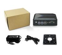 Partaker Fanless Mini PC, Desktop Computer, Intel Core J6412, Windows 11 Pro, C10, TPM2.0, 2 x LAN, 2 x HDMI, COM, SIM Slot, 8 x USB, 16G RAM 256G SSD