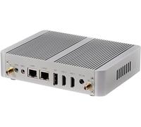 Partaker Fanless Mini PC, Desktop Computer, Kodi Box, HTPC, Intel N100, Windows 11 Pro or Linux Ubuntu, B15, 8 x USB, 2 x LAN, 1 x DP, 2 x HDMI, 8G RAM 128G SSD