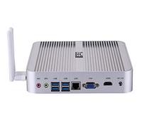 Partaker Fanless Mini PC,Mini Computer,Mini PC Windows 10 HTPC with Intel i3 7167U Dual Core CPU, 8GB Ram 512GB SSD, HDMI,VGA, 4USB 3.0, Aluminum Alloy Chassis