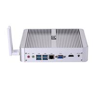 Partaker Fanless Mini PC, Powerful Mini Desktop Computer, Intel i5 8250U 8th Gen 4 Cores CPU, 16GB DDR4 Ram，512GB SSD,4096x2304, HDMI, LAN, VGA, 4xUSB 3.0, Windows 10 Pro