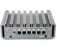 Partaker Firewall Micro Appliance, Fanless Mini PC, Network Router, OPNsense, Intel Core i7 1165G7, 6 Gigabit Nics, AES-NI, HD, COM, (4GB Ram 128GB SSD)