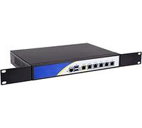 Partaker Firewall, OPNsense, VPN, Network Security Micro Appliance, Router PC, Intel Celeron 1037U, 6 Intel Gigabit LAN, COM, VGA, Fan, R5(8GB Ram 128GB SSD)