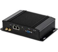Partaker Industrial Computer, Fanless Mini PC,IPC,Intel Core i3 4005U,Windows 10 Pro or Linux Ubuntu, Dual LAN,VGA,HD,2xCOM,4xUSB 3.0,WiFi,8GB Ram 64GB SSD
