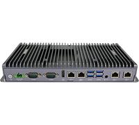 Partaker Industrial Computer, Fanless Mini PC, IPC, Intel Core i5 8265U, Windows 11 or Linux Ubuntu, TPM2.0, AES-NI, 9-36V, Watchdog, WOL, 4G Supported, 4 LAN, 4 COM, 8GB Ram 128GB SSD