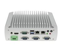 Partaker Industrial PC Fanless,Mini PC Windows 10 Pro,Desktop Computer Celeron J1900 Quad Core Dual LAN Embedded Computer,6 COM RS232 RS485 HD 6 USB,8GB Ram 256GB SSD 1TB HDD