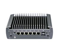 Partaker Micro Firewall Appliance, Fanless Mini PC, OPNsense, VPN, Router PC, Intel Core I7 10810U, C9, AES-NI, 6 x 2.5GbE I225-V B3, HDMI, DP, COM, SIM Slot, TPM2.0, 4G RAM, 128G SSD