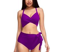 Parte de Abajo Bikini Mujer Bikinis Mujer Culotte Conjuntos de Bikini Cintura Alta para Trajes Baño Trajes Baño Piezas Bañador Secado Rapido Bikinis Sin (E XXL)