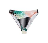 Parte de abajo de bikini de pop surf reg high roxy pierna inferior (verdadero negro Crazy Vic)