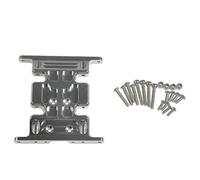 Parte de actualización de Placa de patrón de chasis de Aluminio para 1/10 RC RC Car Modelo 90047 Compatible con Varios vehículos de rastreadores(Silver)