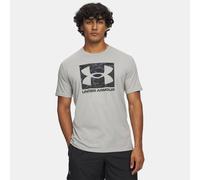 Parte de arriba de manga corta Under Armour ABC Camo Boxed Logo para hombre Titanium / Negro L