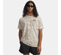 Parte de arriba de manga corta Under Armour ABC Camo para hombre Piedra / Negro L