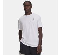 Parte de arriba de manga corta Under Armour Left Chest Logo para hombre Blanco / Negro L
