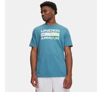 Under Armour UA Team Issue Wordmark SS - Boundless Blue/Lumos Lime - XXL