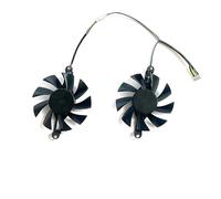 Parte de refrigeración de la computadora 2FAN 4PIN 75MM RX6600M GPU Accesorios de repuesto compatibles con el ventilador de refrigeración de la tarjeta gráfica RX6600M 8G