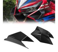 Parte del capó Protector De Carenado para Motocicleta, Alerón Lateral Delantero, Deflector ala, Accesorios Protección para Honda CBR 650F/650R/500R/1000RRR(Black Carbon Fiber)