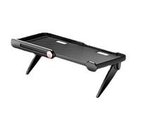 Parte del estante de TV | Soporte de almacenamiento para panel plano que ahorra espacio, sin taladro, para TV, soporte para de cables, consola de juegos, altavoces de teléfono