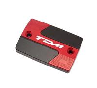 Parte del Tanque para Yamaha TDM 900 TDM900 2004 2005 2006-2010 2011 2012 2013 2014 2015 Motocicleta CNC Cubierta del Cilindro Delantero Protector Tapa Depósito De Líquido Frenos(Rosso)
