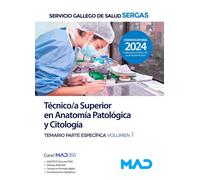 PARTE ESPECIFICA TECNICO/A SUPERIOR ANATOMIA TEMARIO 1 GALI | Aa. Vv.