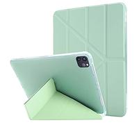 Parte Inferior del Noveno En deformación -Fold Pen Protector para IPadPro TPU Case 12.9 Holder 2021 iPad/Table Funda para Compatible with iPad De 10,2 Pufor Compatible with lgadas (Green, One Size)