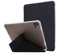 Parte Inferior del Noveno En deformación -Fold Pen Protector para IPadPro TPU Case 12.9 Holder 2021 iPad/Table Funda para Compatible with iPad De 10,2 Pufor Compatible with lgadas (Black, One Size)