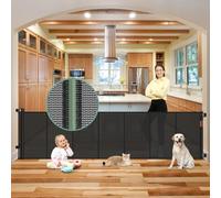 Parte Inferior Reforzada de 100 Pulgadas, Puertas retráctiles Extra Anchas para bebés, Puerta Extra Ancha para bebés para Aberturas Grandes, Puerta retráctil Extra Larga para Perros para Puertas,