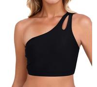 Parte Superior De Bikini Mujer Solid Rápido En Tejido Resistencia Al Cloro Y Al Salitre Protección Bandeau Top Trajes De Baño Ropa Playa Bañador para Piscina