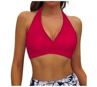 Parte superior de bikini para mujer, cuello halter, push up, parte superior de bikini con relleno, parte superior de traje de baño tankini parte superior de bikini bikini bikini traje de baño traje de