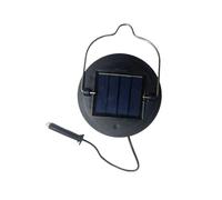 Parte superior de repuesto de luz solar, linterna colgante, piezas de luz de camino de jardín, cubierta LED de gancho de metal de 8.5 pulgadas para decoración de patio trasero (1 funda de goma)