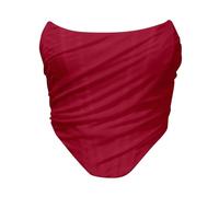 Parte superior de sujetador para mujer para mujer, ropa interior para el vientre, Vino, S