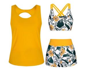 Parte Superior De Tankini Para Mujer Bañadores Mujer Con Top Tankini Tankinis 2026 Push Up Elegante Tops De Dos Piezas Bikini Para Pechos Grandes Secado Rápido Soporte Entrenamiento Swimsuit Tops 2026