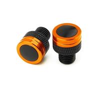 Parte Trasera Accesorios De Motocicleta CNC M10 * 1,25 Tornillos Aluminio Pernos Espejo Agujero Tapones Tapa para Benda LFC700 LFC 700 BD700-2 2023 2024 2025(Orange)