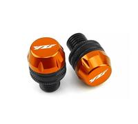 Parte Trasera Accesorios De Motocicleta CNC, Tapones para Agujeros Espejo, Tornillos Y Tapas para Yamaha YZF R1, R3, R6, R25, R125, R1M, YZFR1, YZFR3, YZFR6, YZFR25(Orange)