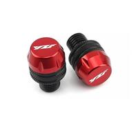 Parte Trasera Accesorios De Motocicleta CNC, Tapones para Agujeros Espejo, Tornillos Y Tapas para Yamaha YZF R1, R3, R6, R25, R125, R1M, YZFR1, YZFR3, YZFR6, YZFR25(Rosso)