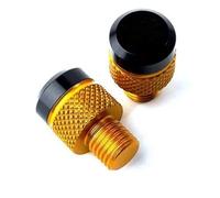 Parte Trasera CNC Espejos De Motocicleta Agujero con Cabezal para Tornillos Tapas Espejo Cubierta para Kymco Xciting 250 300 400 AK550 CT250 CT300 S400 Downtown(Jaune)