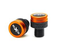 Parte Trasera M10X1.25 Accesorios De Motocicleta CNC Aluminio Espejo Retrovisor Lateral Tapa con Orificio Tornillo para CFMOTO Clx700 CLX 700 CL-X700 2021 2022 2023 2024 2025(Orange)