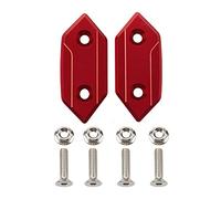 Parte Trasera para Kawasaki ZX-10R ZX 10R ZX10R 2008 2009 2010 Motocicleta CNC Espejo Retrovisor Agujero Cubierta Parabrisas Chasis Decorativo Tapa Bloque Base(Rosso)