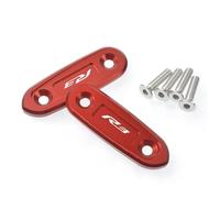 Parte Trasera Tapas Decorativas para Orificios De Espejos Retrovisores Eliminadoras Deflectores para Yamaha YZF-R3 YZF R3 2021-2024 2023 2022(Rosso)