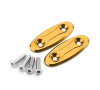 Parte Trasera Tapas Decorativas para Orificios De Espejos Retrovisores Eliminadoras Deflectores para Suzuki GSXR600 GSXR750 GSXR1000 2015-2016(Jaune)