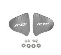 Parte Trasera Tapas Decorativas para Orificios De Espejos Retrovisores Eliminadoras Deflectores para Yamaha YZF-R1M YZFR1M 2020 2021 2022 2023 2024(Grey)