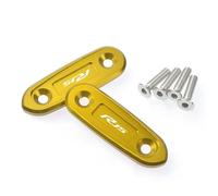 Parte Trasera Tapas Decorativas para Orificios De Espejos Retrovisores - Eliminadores Deflectores Accesorios para Motocicleta para Yamaha YZF-R15 YZF R15 2021-2024 2023 2022(Jaune)