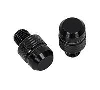 Parte Trasera Tapones para Agujeros De Espejo Motocicleta, Tornillos, Tapas Cubierta para KYMCO AK550 ST Xciting S400 I TCS DT X 360 125 350 CV3 Dink X125 Town(Nero)